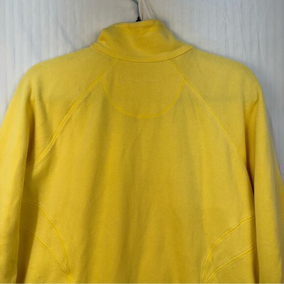 Tommy Bahama Nautical Yellow 1/2 Zip Pullover Sweater Cotton Stretch Coastal - Picture 5 of 11